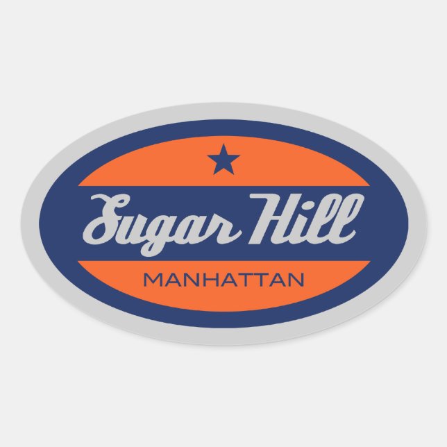 Sugar Hill Oval Sticker (Front)