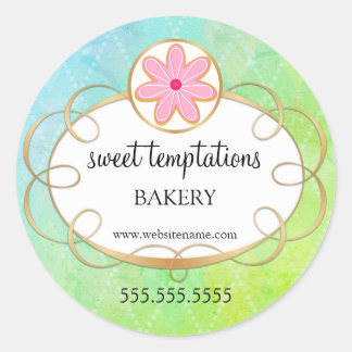 Sugar Iced Cookie Bakery Packaging Classic Round Sticker