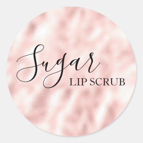 Sugar Lip Scrub Elegant Blush Pink Product Label