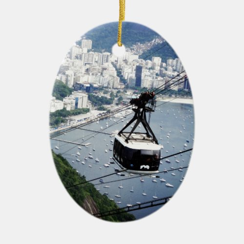 Sugar Loaf gondola Ceramic Ornament