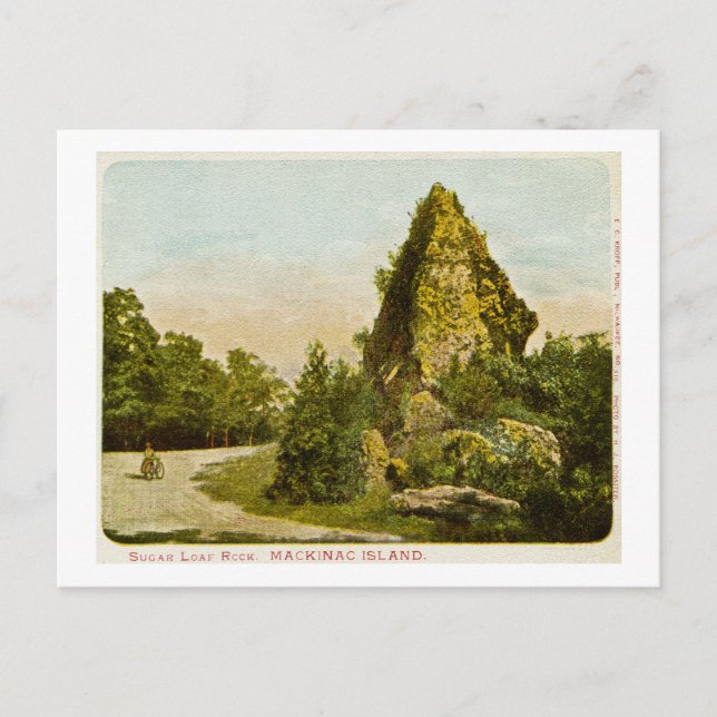Sugar Loaf Rock  Mackinac Island Michigan Postcard (Front)