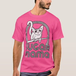 Sugar Mama Funny Sugar Glider Mom Black Small T-Shirt