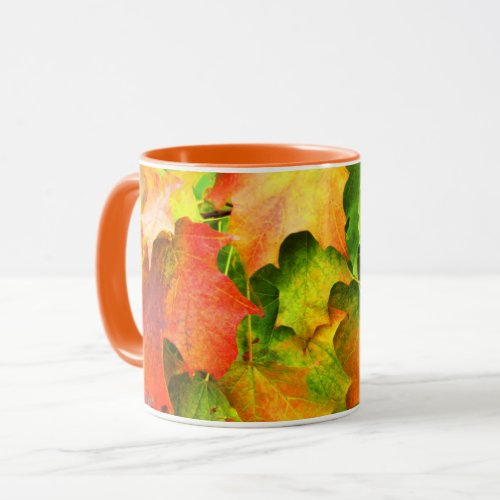 Sugar Maple Autumn Leaves Fall Colors Nature Mug