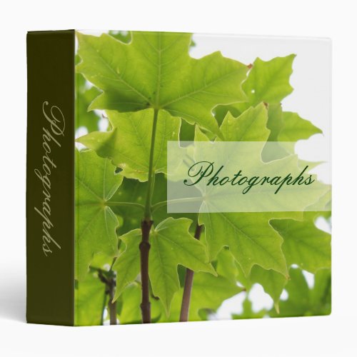 Sugar Maple Leaves Photo Binder