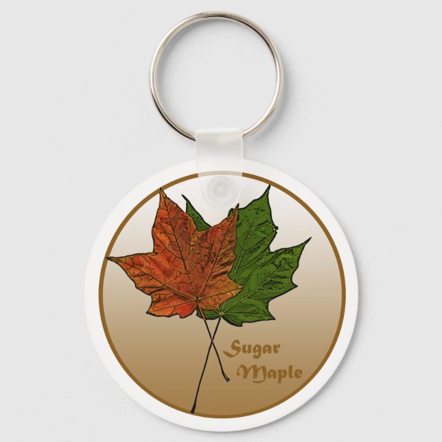 Sugar Maple Tree Keychain (Front)