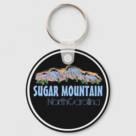 Sugar Mountain North Carolina Mountains Keychain