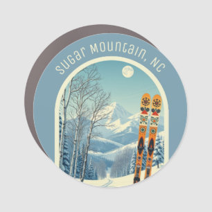 Sugar Mountain North Carolina ski souvenir  Car Magnet
