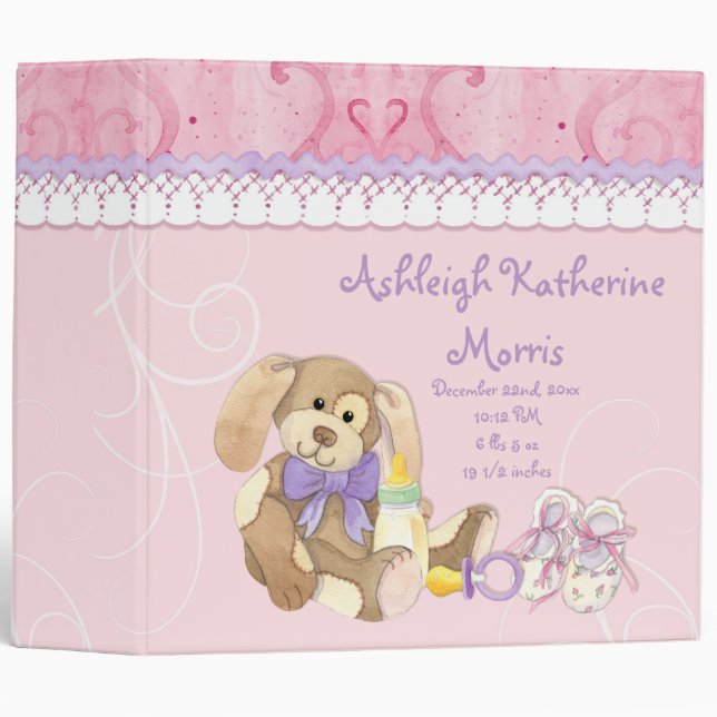 Sugar 'n Spice - Baby Book Binder Scrapbook (Front/Spine)