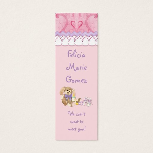 Customizable Sugar 'n Spice - Baby Shower Favor Gift Tags Business Cards