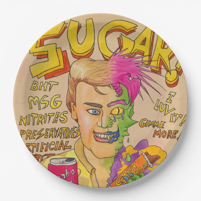 Sugar! Paper Plates (Front)