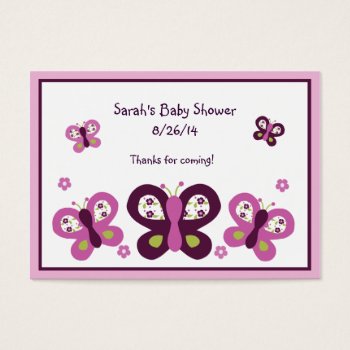 Sugar Plum Butterflies Favor/tags by Personalizedbydiane at Zazzle