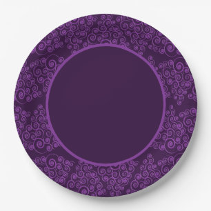 Sugar Plum CurlyQue Christmas Tree Paper Plates