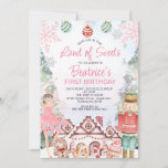 Sugar Plum Fairy and Gingerbread House Birthday Invitation