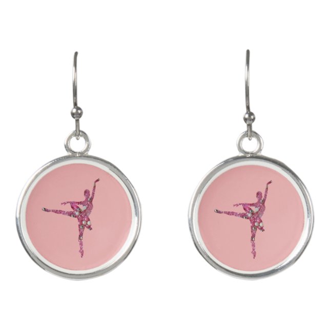 Sugar Plum Fairy Ballerina Earrings (Front)