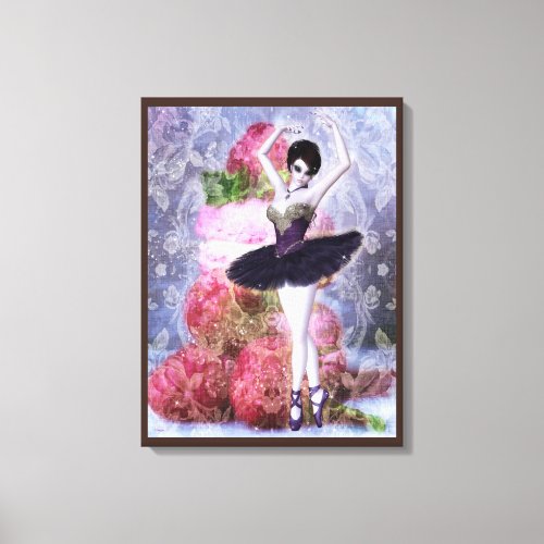 Sugar Plum Fairy Ballerina Fantasy Art Canvas Print