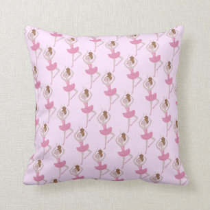 Sugar Plum Fairy Ballerina Nutcracker Ballet Throw Pillow