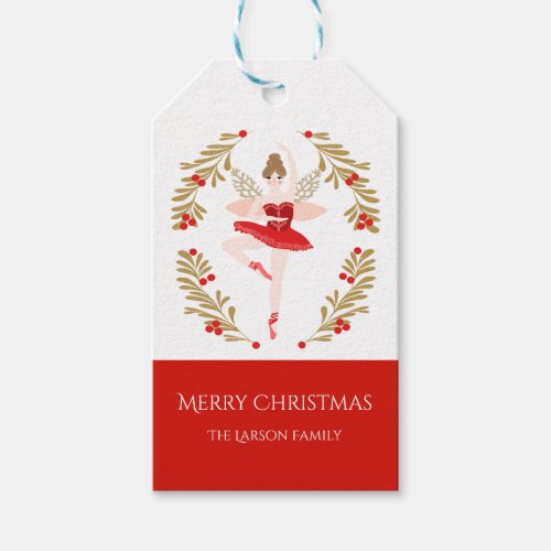 Sugar Plum Fairy Christmas Gift Tag