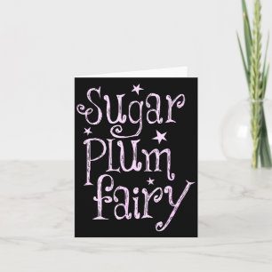 Sugar Plum Fairy Cute Christmas Card