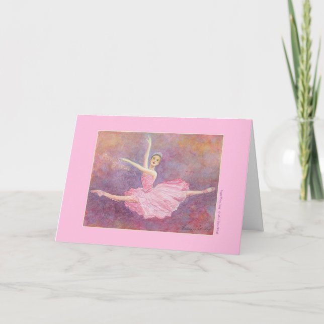 Sugar Plum Fairy Greeting Card (customizable) (Front)