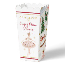 Sugar Plum Fairy Nutcracker Baby Shower Popcorn Favor Boxes