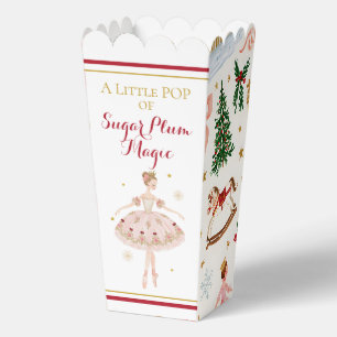 Sugar Plum Fairy Nutcracker Baby Shower Popcorn Favor Boxes