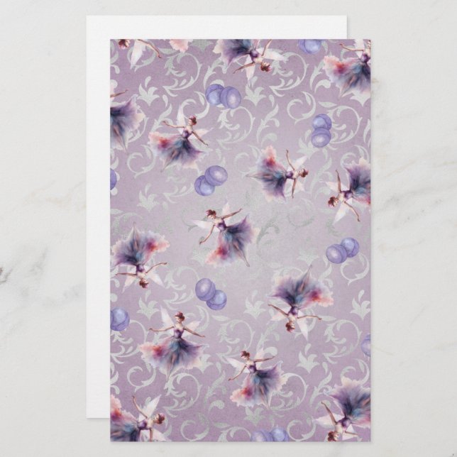 Sugar Plum Fairy Soap Wrap Paper Sheet (Front/Back)