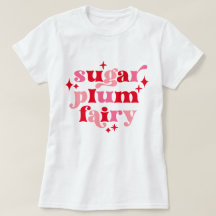 Sugar Plum Fairy Typography Art Pink & Red