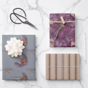Sugar Plum - Mele Set, HI Style Christmas Wrapping Paper Sheets