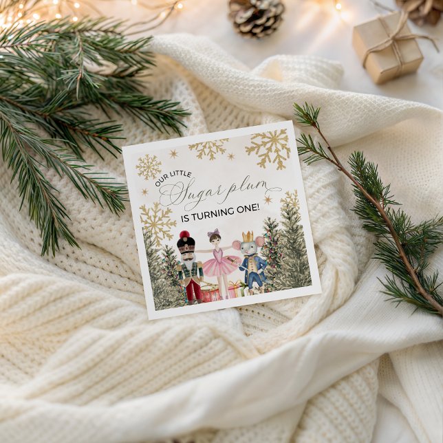 Sugar Plum Nutcracker Party Napkin (Creator Uploaded)
