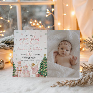 Sugar Plum Nutcracker Photo Invite