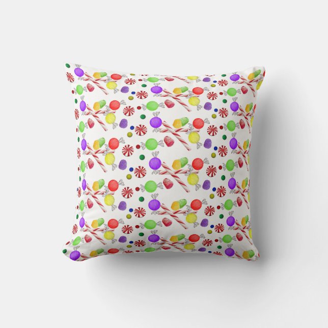 Sugar Plums Christmas Pillow (Front)