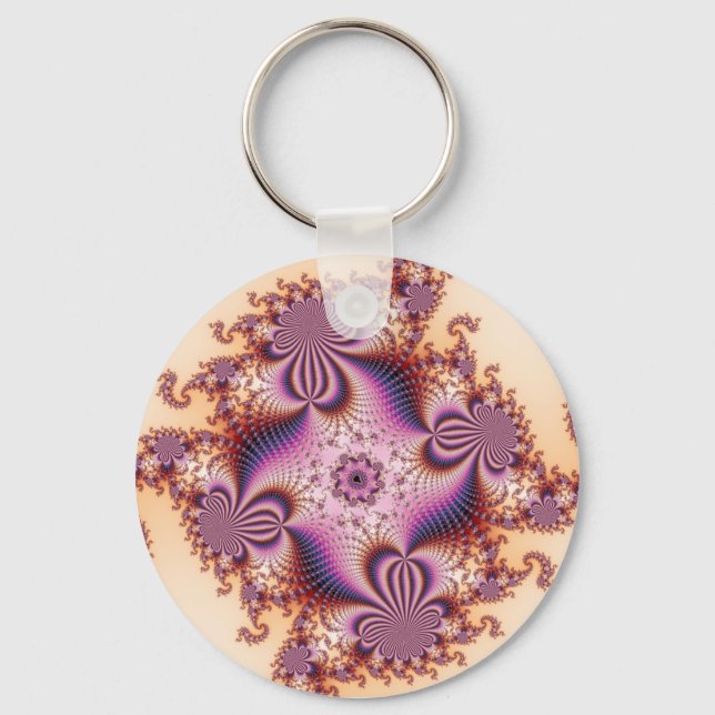 Sugar Plums - Fractal Keychain (Front)