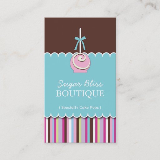 Customizable Sugar Pops Business Cards