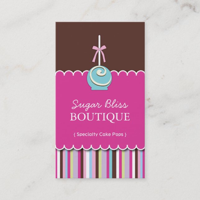 Sugar Pops Business Cards (Front)