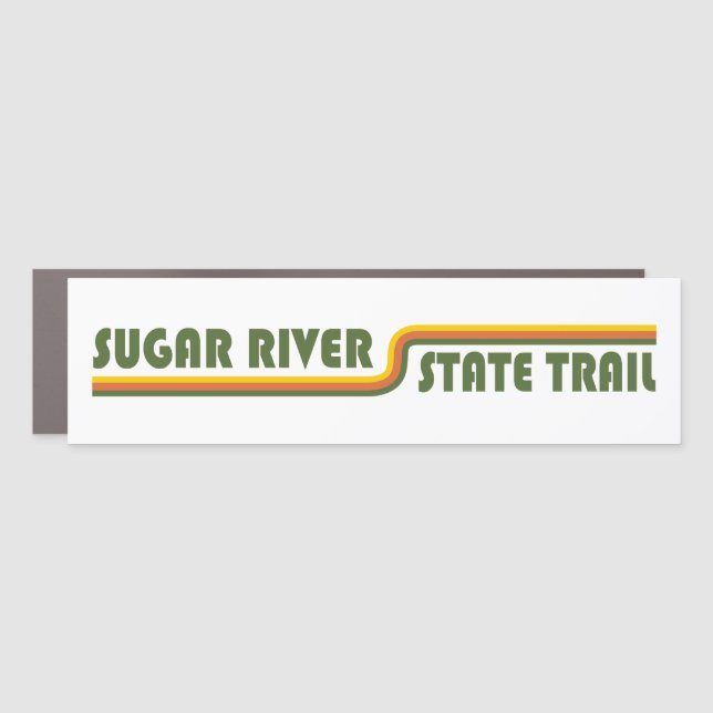 Sugar River State Trail Wisconsin Car Magnet (Front)