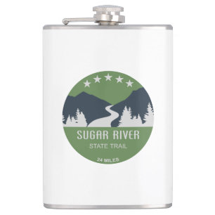 Sugar River State Trail Wisconsin Flask