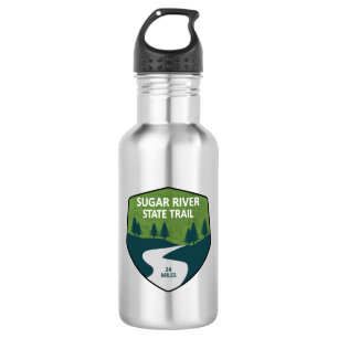 Sugar River State Trail Wisconsin Stainless Steel Water Bottle