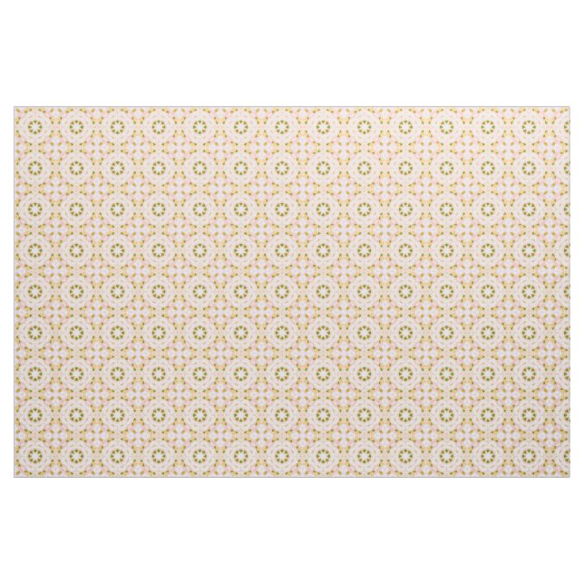 Sugar Rose Pink Gold Peach Spring Green Magic Star Fabric (Fat Quarter)