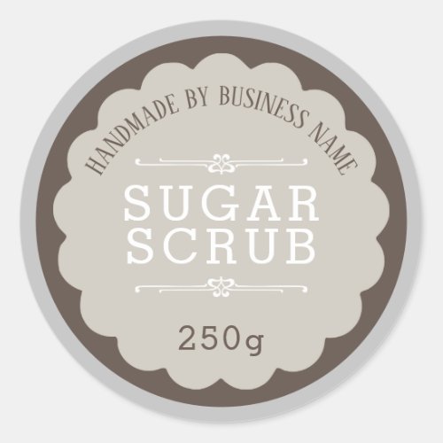 Sugar Scrub Classic Round Sticker