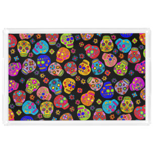 Sugar Skull Acrylic Tray