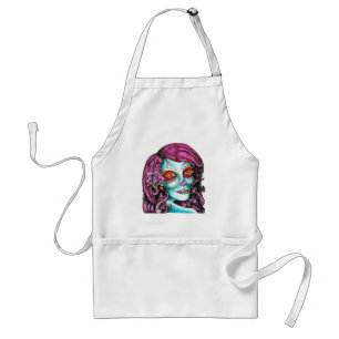 Sugar Skull Adult Apron
