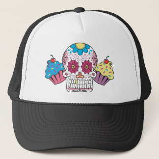 Sugar Skull and Cupcakes Trucker Hat