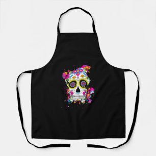 Sugar Skull Art Apron