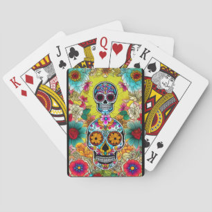 Sugar Skull Art - Art of Remembrance Poker Cards