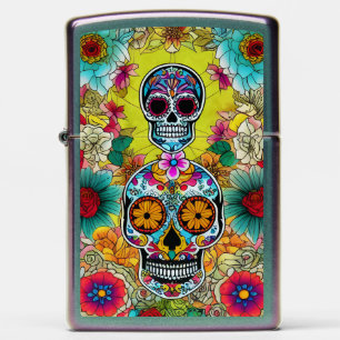 Sugar Skull Art -  Art of Remembrance Zippo Lighter