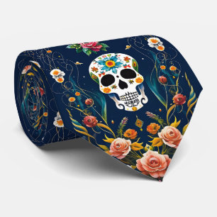 Sugar Skull Art - Celebrate Tradition Neck Tie