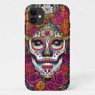 Sugar Skull Art - Colorful Traditions of Mexico iPhone 11 Case