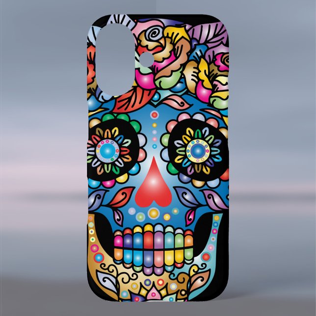 Sugar Skull Art, Day of the Dead Case-Mate iPhone Case (Creator Uploaded)