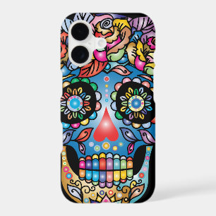 Sugar Skull Art, Day of the Dead iPhone 17 Case