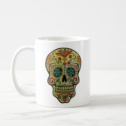 Sugar Skull Art Day of the Dead Coffee Mug